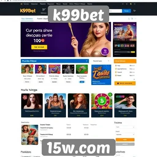 Análise da interface do usuário no site k99bet